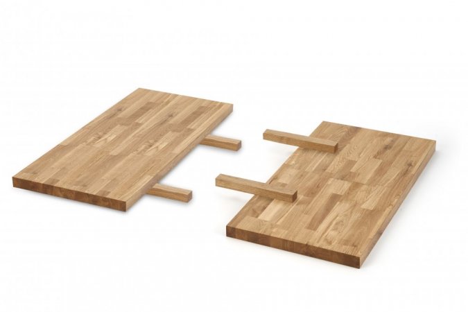 Stolové dosky 2ks pre stoly APEX / RADUS masívne dubové drevo - ROZMER: 45x90 cm