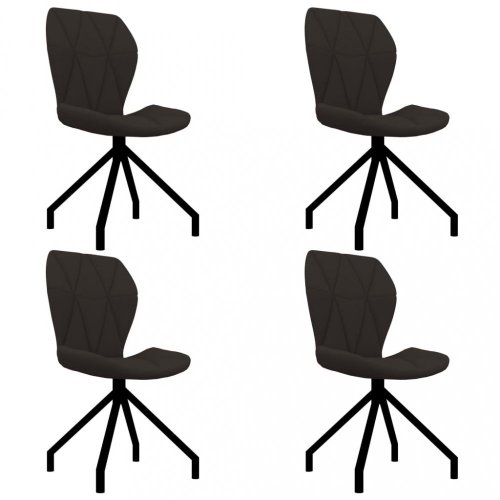 Jedálenská stolička 4 ks umelá koža Dekorhome - BAREVNÁ VARIANTA: Sivá