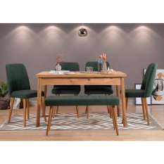 Set stolu a židlí (6 kusů) Costa Atlantic Green