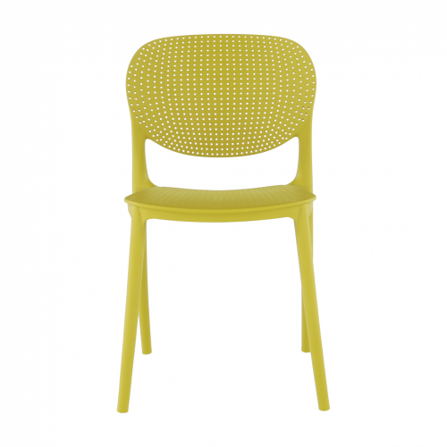 Plastová židle FEDRA stohovatelná - BAREVNÁ VARIANTA: Žlutá
