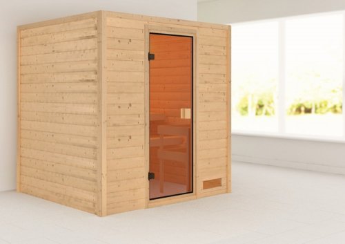 Interiérová fínska sauna 195x169 cm Dekorhome