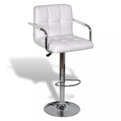 Barová stolička 2 ks umelá koža / chróm Dekorhome - BAREVNÁ VARIANTA: Hnedá