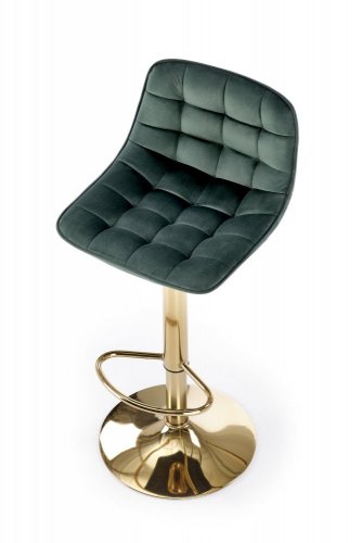 Barová stolička H120 - BAREVNÁ VARIANTA: Tmavo zelená
