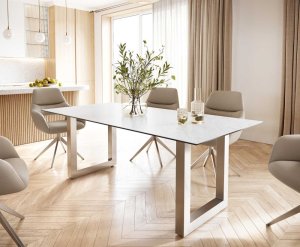DELIFE Jídelní stůl Edge 200x100 cm keramika Laminam® Statuarettio