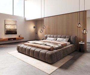 Čalúnená posteľ Cutio 180x200 cm mikrovlákno taupe vintage