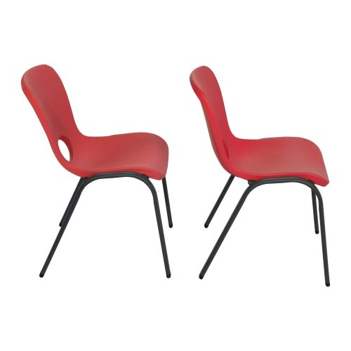 Detská stolička HDPE Dekorhome - BAREVNÁ VARIANTA: Červená