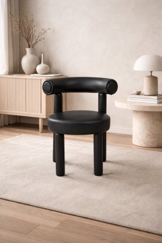 Leith LET77BLK-L Tapetovaná stolička