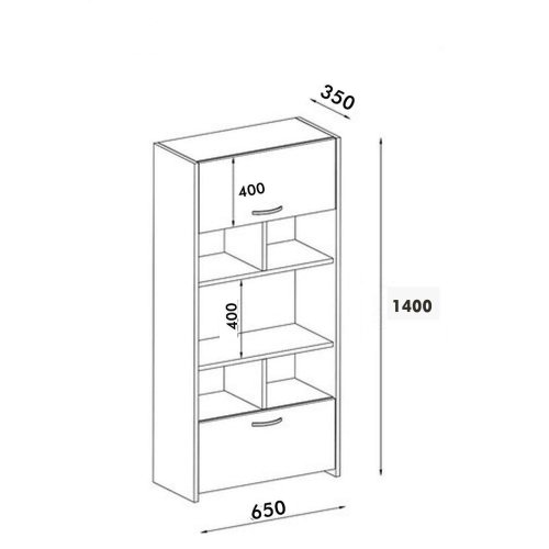 Viacúčelová skrinka Albina - White