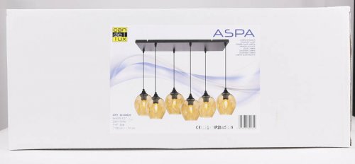Závěsná lampa ASPA 6xE27