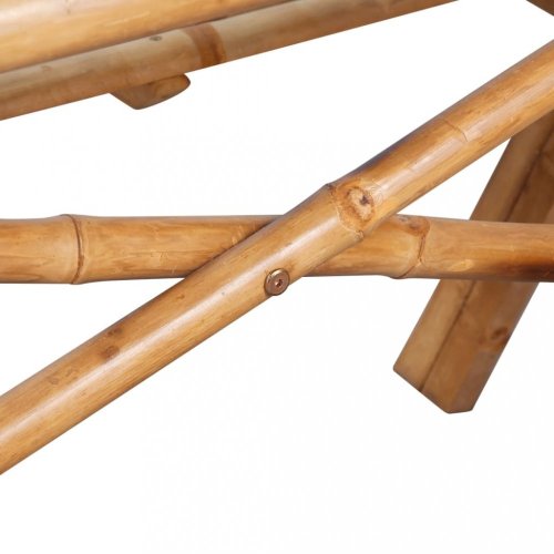 Piknikový stůl 120 x 120 x 78 cm bambus