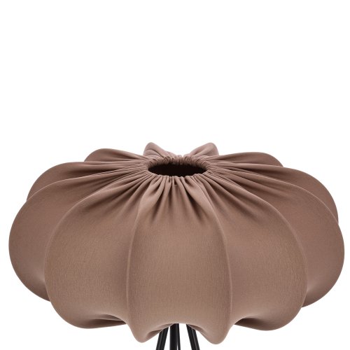Stojacia lampa CAFEE’ s hnedým tienidlom v moka 52 cm – škandinávsky štýl, stojaca lampa E27