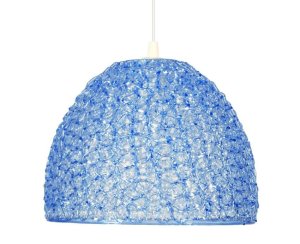 Závesná stropná lampa Canaria e27 modrá