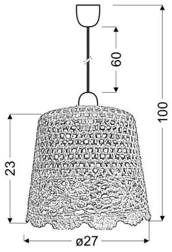 Závěsná lampa NONNA