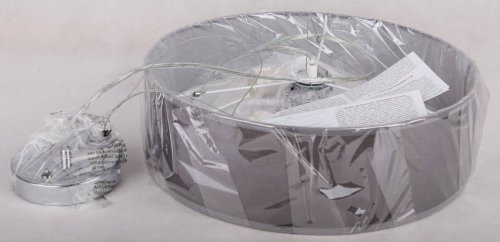 Okrúhla závesná lampa sivá 40cm nastaviteľná 3x40W Kyoto