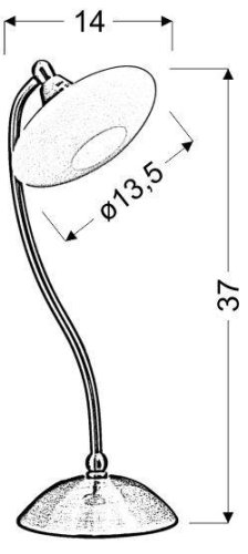 Stolová lampa saténový nikel + biela Elisa