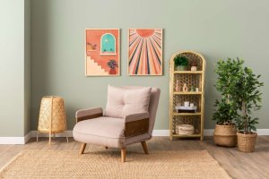 Rozkladacie kreslo Cosmo Single - Bohemian Mink