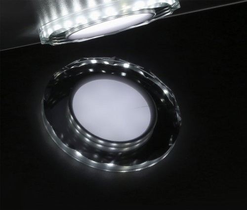 Stropné bodové svietidlo Ssp-25 Ch/Tr+Wh 8W Led 230V prstencové LED biele - POSLEDNÉ KUSY