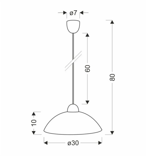 Závesná lampa Fanusa 1X60W E27 tienidlo biele so vzorom