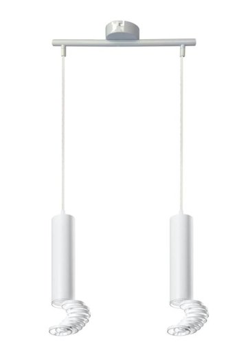 Závesná lampa TUBA 2xGU10 - BAREVNÁ VARIANTA: Čierna