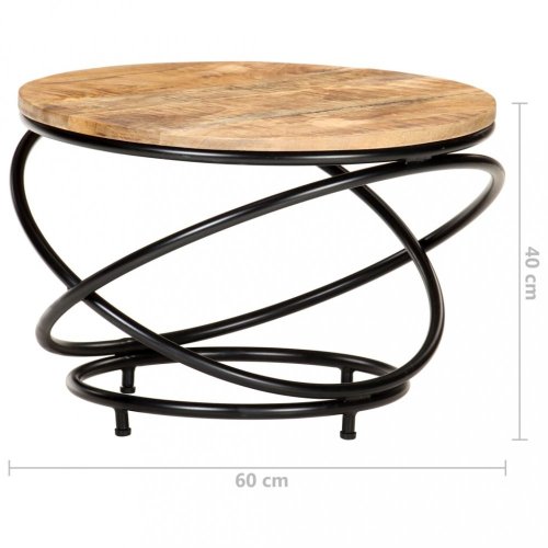 Konferenční stolek hnědá / černá Dekorhome - DEKOR: Mangovníkové dřevo