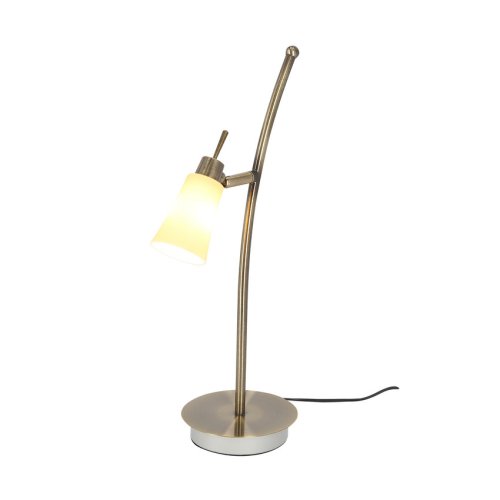 Stolová lampa 1xG9 55cm patina/biela Kroton