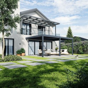 Bioklimatická pergola INTRO DUO 6x4 m k stene