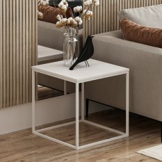 Príručný stolík / Odkladací stolík Basak - White