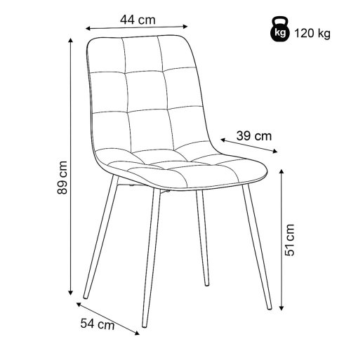Jídelní židle CT-281 samet