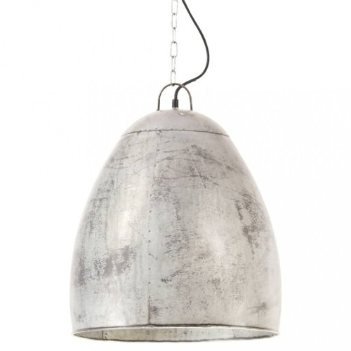 Závěsná lampa stříbrný kov Dekorhome - PRŮMĚR: 32 cm