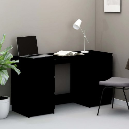Písací stôl so 6 zásuvkami 140x50 cm Dekorhome - BAREVNÁ VARIANTA: Sivá