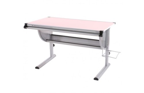 Dětský psací stůl WH6506  růžový Dekorhome - VYPRODÁNO