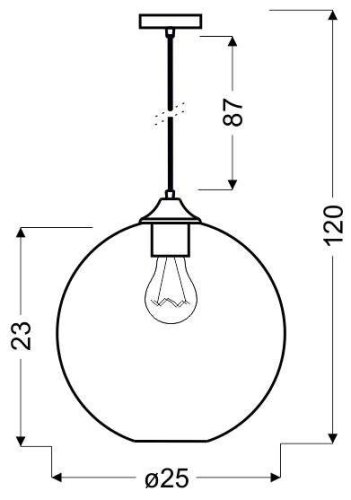 Závěsná lampa EDISON