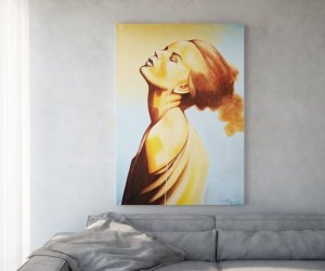 Obraz Young Žena 120x170 cm vícebarevná akryl na plátně