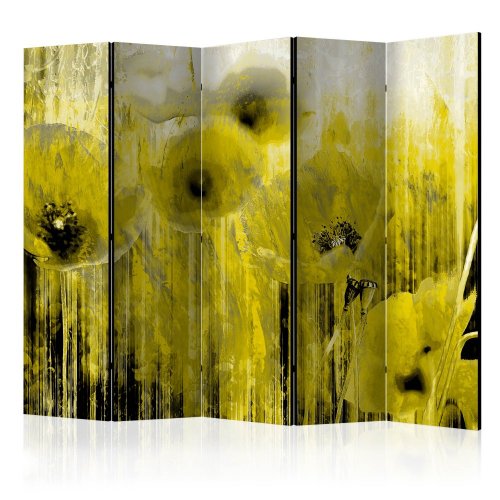 Paraván Yellow madness Dekorhome - ROZMĚR: 135x172 cm (3-dílný)