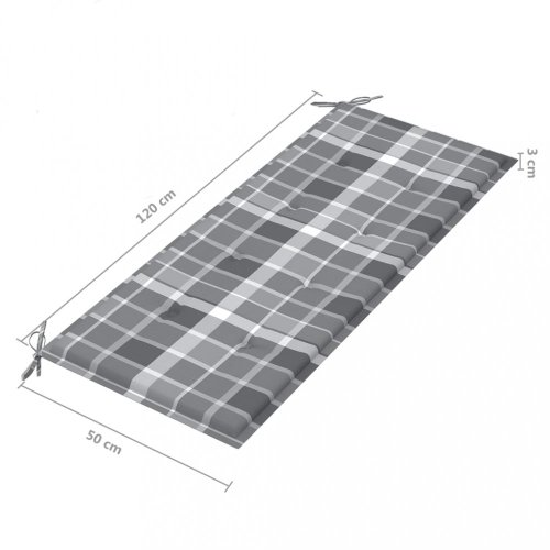Zahradní lavice s poduškou 135 cm Dekorhome