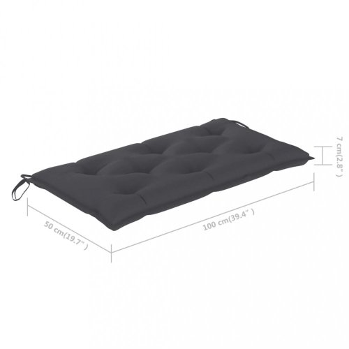 Zahradní lavice s poduškou 112 cm Dekorhome