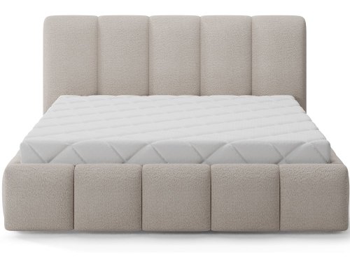 Posteľ Edvige + Drevený rám + Štandardný zdvih + kontajner 180x200