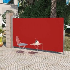 Boční markýza na terasu / balkonová zástěna 160 x 300 cm červená