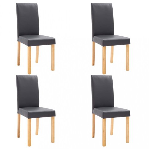 Jídelní židle 4 ks umělá kůže / dřevo Dekorhome
