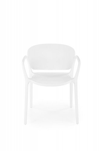Stohovateľná jedálenská stolička K491 - BAREVNÁ VARIANTA: Biela