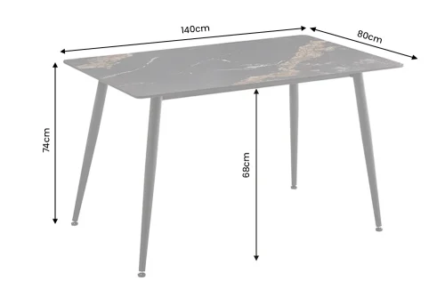 Jídelní stůl GOLLA 140 Dekorhome