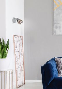 Nástenná lampa 1X10W E14 LED chróm MILTON