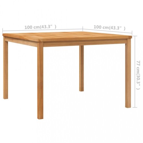 Záhradný jedálenský stôl teak Dekorhome - ROZMER: 180x90x77 cm
