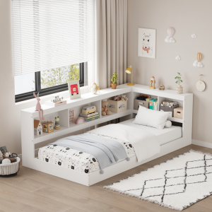 Posteľ s regálom TOSIA
