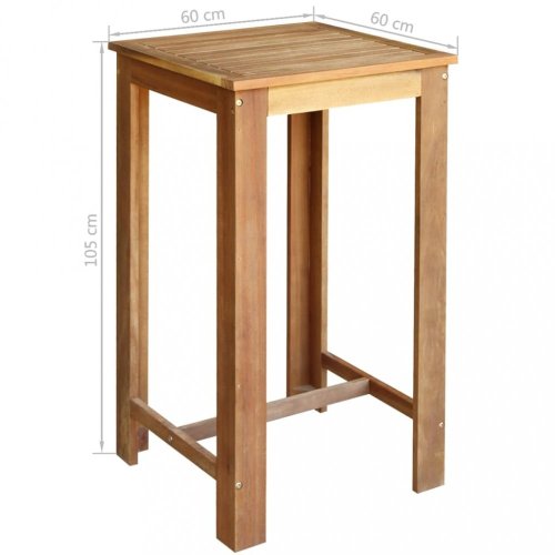 Barový stůl hnědá Dekorhome - ROZMĚR: 60x60 cm