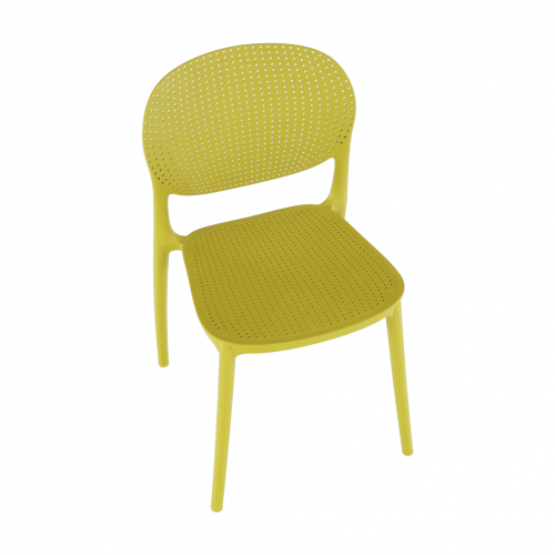 Plastová židle FEDRA stohovatelná - BAREVNÁ VARIANTA: Bílá