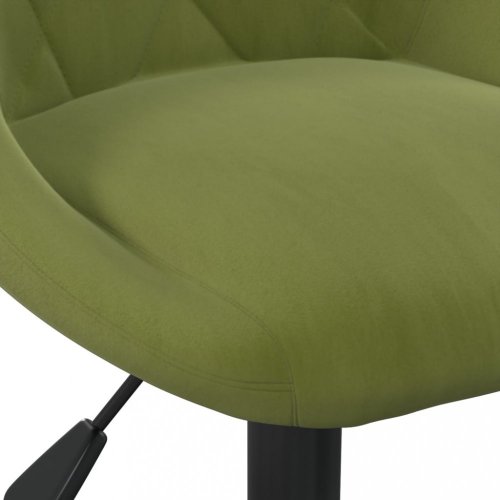 Otočná jídelní židle 2 ks samet / kov Dekorhome - BAREVNÁ VARIANTA: Světle zelená