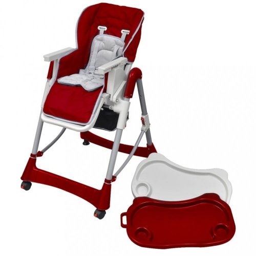 Detská jedálenská stolička Deluxe Dekorhome - BAREVNÁ VARIANTA: Ružová