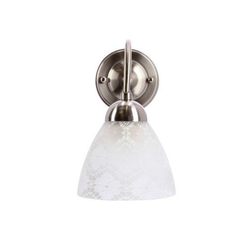 Kinkiet ścienny CAVALLO srebrny 1x60W E27  elegancka lampa klasyczna do sypialni salonu korytarza przedpokoju gabinetu