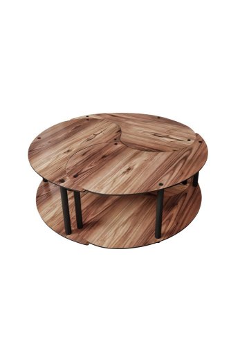 Sada konferenčních stolků Yin Yang 3 70 - Walnut